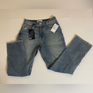 Paige Billy Crop High Rise Straight Crop Jeans